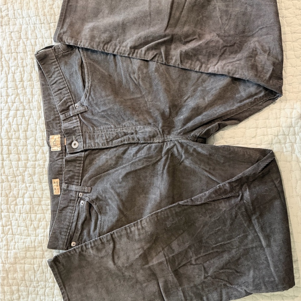 J. Crew Charcoal Corduroy Trousers